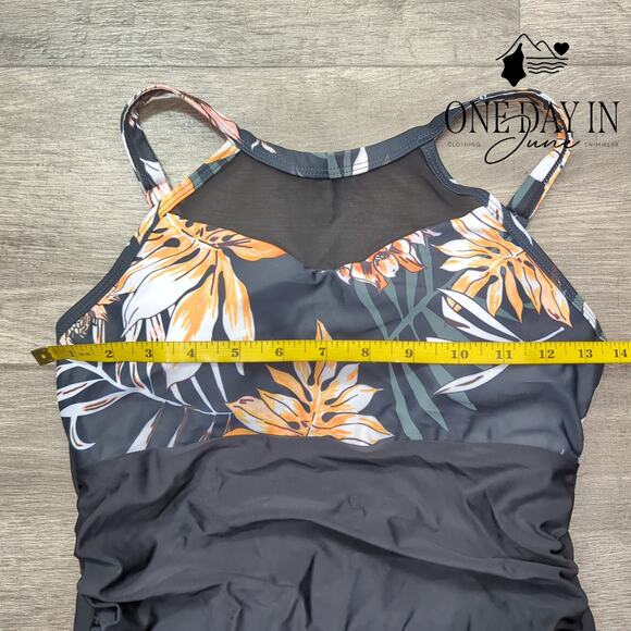 CharmLeaks High Neck Mesh One Piece Swimsuit Size M - Picture 3 of 5